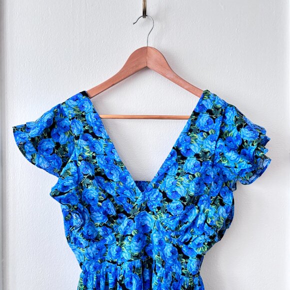 English Factory Printed Open Back Maxi Dress - Picture 7 of 12